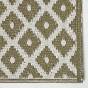 Homescapes Outdoor Rug Luxury Waterproof Reversible, Green May Geometric by Homescapes