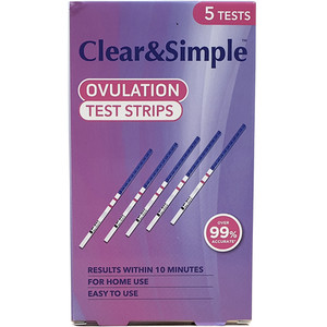 Pack of 5 Clear & Simple Ovulation Test Strips by Clear & Simple