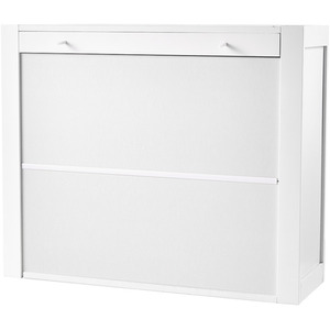 Lifeideas Wall-Mounted Bathroom Mirror Cabinet - White by lifeideas