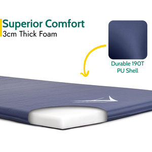 Single Self Inflating Camping Mat 3cm - Blue by Trail