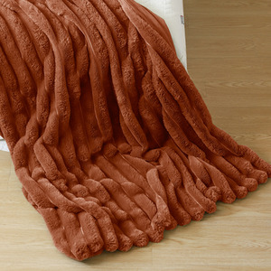 Luxury Jumbo Chunky Cord Fur Blanket by Velosso