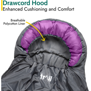 XL Hooded Sleeping Bag 2-3 Season by Trail