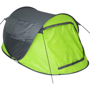 Pop Up Tent Waterproof - Grey & Green by Tectake