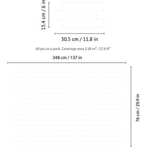 Glossy 3D Tile Stickers by WALPLUS