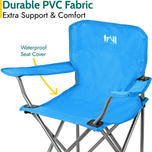 Kids Lightweight Camping Chair - Blue by Trail