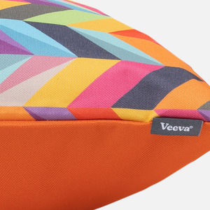 Rainbow Herringbone Outdoor Cushion - Orange / 4 by icon
