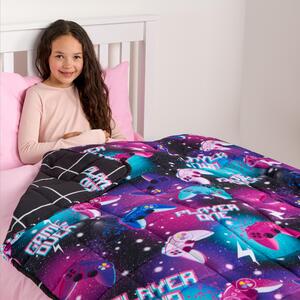 Kids Gaming Print Weighted Blanket Sensory Throw - Black by OHS