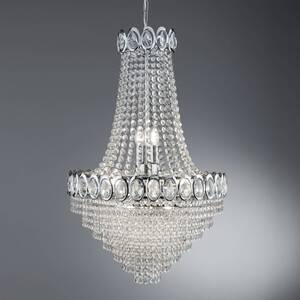 Louis Philipe 11 Light Chandelier Chrome Finish, E14 - Chrome