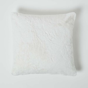 Soft Touch Faux Fur Cushion 46 x 46 cm by Homescapes