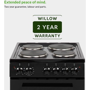 Willow Freestanding Electric Cooker - Black by Willow