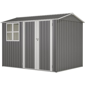 BIRCHTREE Garden Shed with Window - Grey / 8x6ft by BIRCHTREE
