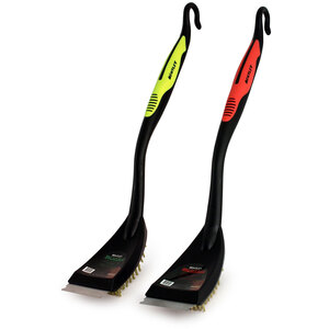 Bbq Grill Cleaning Brush with Steel Scraper - Red by Charles Bentley