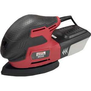 Electric Detail Sander with Built In Extraction - Red by Lumberjack