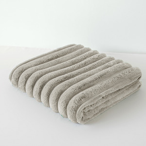 Luxury Jumbo Chunky Cord Fur Blanket by Velosso