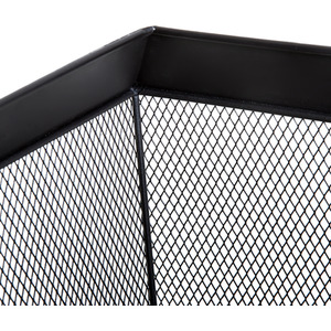 Outsunny Garden Square Firepit Heater Stove - Black by Outsunny