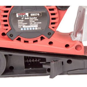 3 Inch Electric Belt Sander - Red by Lumberjack