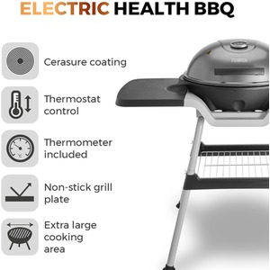 XL Electric BBQ Grill - Black by Tower