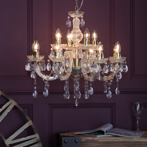 Marie Therese 12 Light Chandelier - Brass by Litecraft