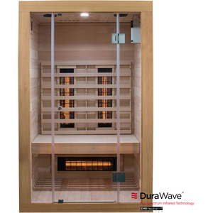 2 Person Indoor Full Spectrum Infrared Sauna EMR Neutral - Brown by SaunaMed