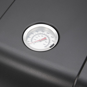 Portable Propane Gas Grill with Side Tables - Black by Garden Sanctuary