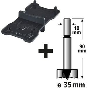 wolfcraft Forstner Drill Bit Set for Marking and Drilling Hinge Holes, 2 Pcs - Drill Bit Set by wolfcraft
