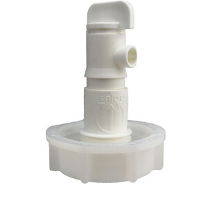 Din61 S60x6 (2 inch) Integrated Tap - White by DNA PACKAGING LTD