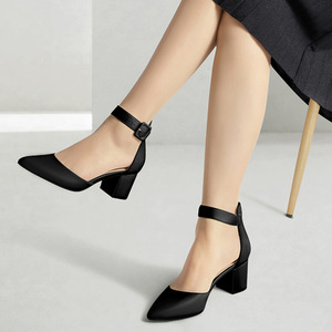 Closed Toe Block Heels Pumps by komore
