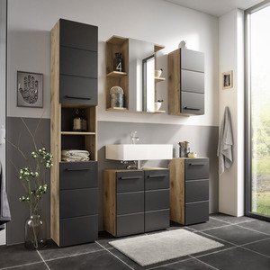 Vista Mirror Cabinet - Black by Julian Bowen