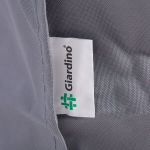 Savannah Round Rattan Patio Dining Set with Ice Bucket Drinks Cooler - Grey / 8 by Giardino