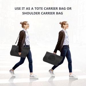 Nobleza Foldable Pet Travel Carrier - Black M / Medium by Nobleza