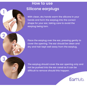 EarHub Sleepwell Soft Premium Silicone Earplugs - White by EarHub