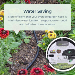 15m Garden Irrigation Hose - Black by idooka