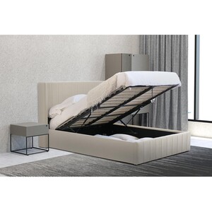 Olivia Ottoman Bed - Cream / King