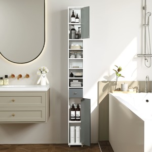 Freestanding Bathroom Cabinet - White by Costway