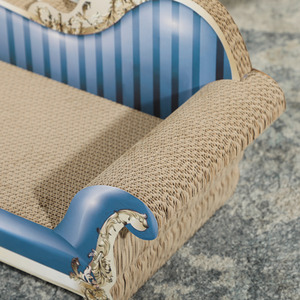 PawHut 2 in1 Cat Scratching Board - Blue by PawHut