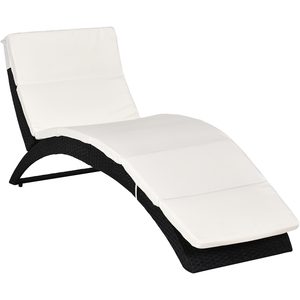 Outsunny Sun Lounger Rattan Hommock by Outsunny