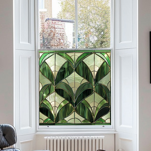 Accumol Art Deco Stained Glass Window Film by Creative Printing