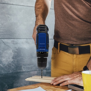 Cordless Drill Driver 18-20V Li-Ion Electric LED Light Screwdriver - Blue by Skotek