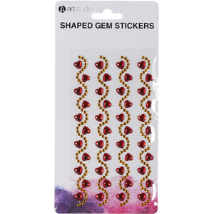 Bright Shaped Gem Stickers by Art Studio