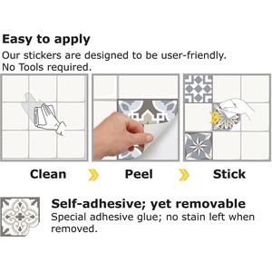 Walplus Wall Tiles Stickers by WALPLUS