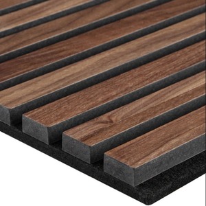 Deep Walnut Slat Wall Panel - Walnut by MyDecorativeStone