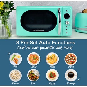 Hamilton Beach 20L Retro Mint Microwave - Mint by Hamilton Beach