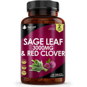 Sage Leaf and Red Clover Tablets For Menopause - Sage Leaf by New Leaf Products