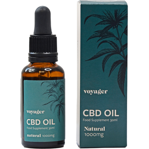 CBD Oil Natural 1000mg - White by Voyager
