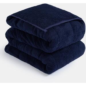Teddy Fleece Weighted Blanket Throw - Navy Blue / 200cm by Brentfords