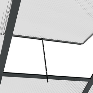 Outsunny Polycarbonate Walk-In Aluminium Garden Greenhouse - Grey, Clear / 6x6ft by Outsunny