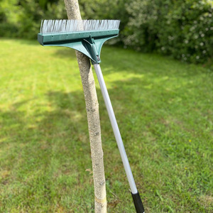 Artificial Grass Brush Garden Lawn Rake with Telescopic Handle - Green by Selections