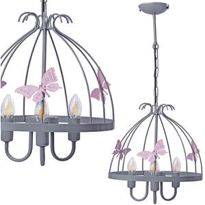 Milagro Chandelier Kago - Pink by Milagro