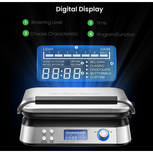 Pro Smart Waffle Maker - Silver by Hamilton Beach