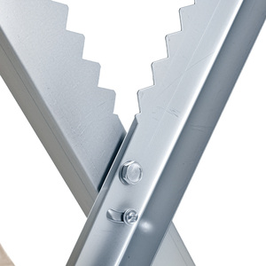 DURHAND Saw Horse Steel Support Foldable Design - Silver by DURHAND